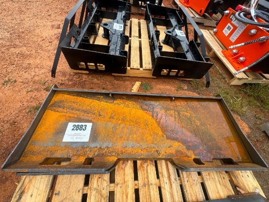 (2) UNUSED WOLVERINE HEAVY DUTY SKID STEER WELD ON MOUNTING PLATES