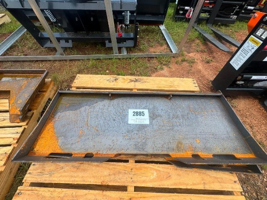 (2) UNUSED WOLVERINE SKID STEER WELD ON MOUNTING PLATES