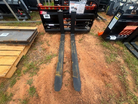 Unused Wolverine Skid Steer Hydraulic Pallet Fork