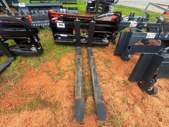 Unused Wolverine Skid Steer Hydraulic Pallet Fork