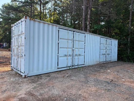 40FT HIGH-CUBE MULTI-DOOR SHIPPING CONTAINER (TWO SIDE DOORS,