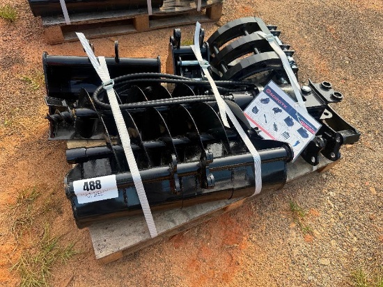 UNUSED AGROTK MINI EXCAVATOR ATTACHMENT SET (9 PCS)
