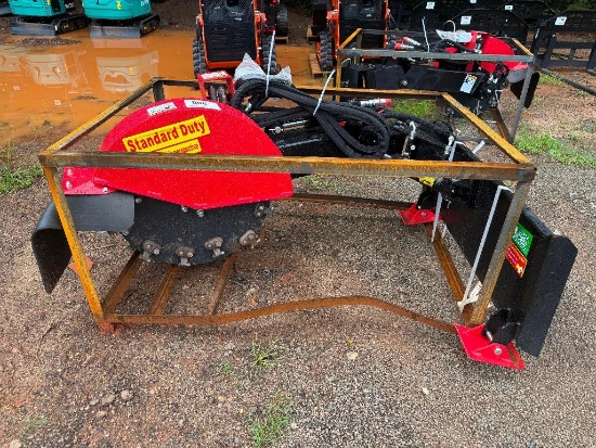 UNUSED RAYTREE SKID STEER STUMP GRINDER ATTACHMENT (MODEL RMSG29, STANDARD DUTY)