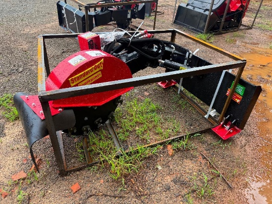 UNUSED RAYTREE SKID STEER STUMP GRINDER ATTACHMENT (MODEL RMSG29, STANDARD DUTY)