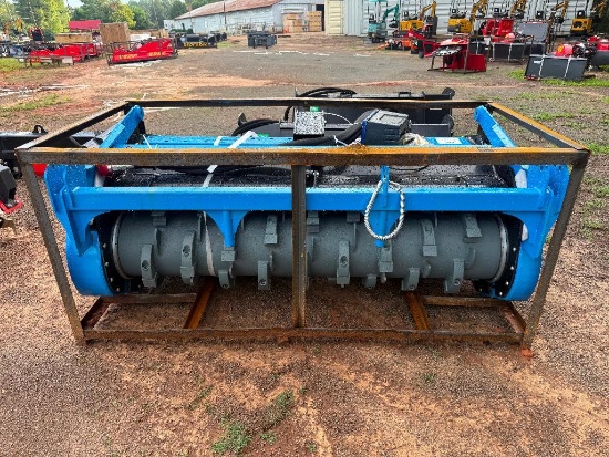 UNUSED RAYTREE SKID STEER DRUM MULCHER (MODEL RMDM72, **REQUIRES HIGH FLOW 30-45 GPM** 72 INCH