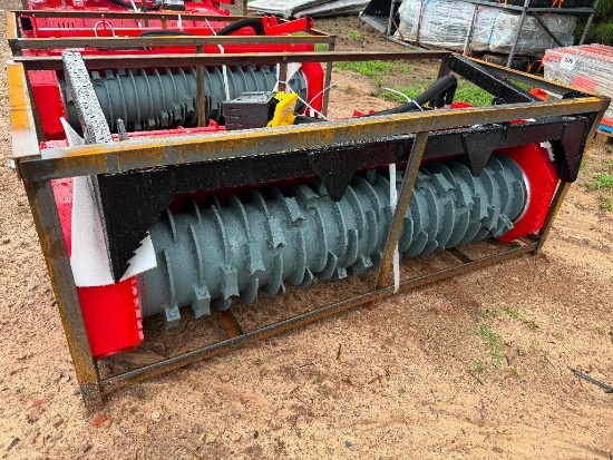 UNUSED RAYTREE SKID STEER DRUM MULCHER(**REQUIRES HIGH FLOW 30 - 45 GPM**,