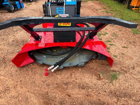 UNUSED RAYTREE SKID STEER DISC MULCHER (**HIGH FLOW REQUIRED 30-45 GPM,