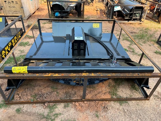 UNUSED AGT SKID STEER BRUSH CUTTER (16 - 21 GPM FLOW RATE, 72 INCH CUTTING WIDTH)