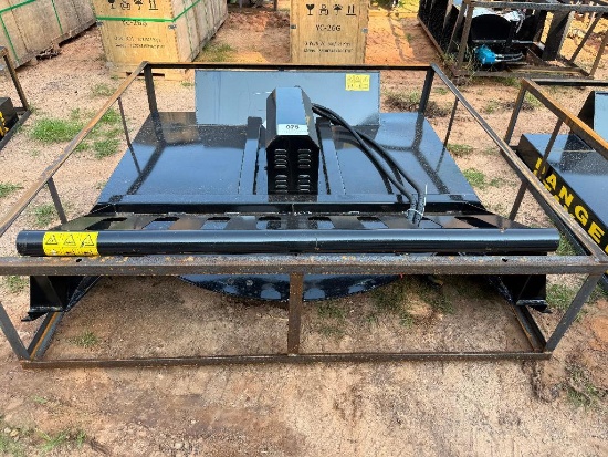 UNUSED AGT SKID STEER BRUSH CUTTER (16 - 21 GPM FLOW RATE, 72 INCH CUTTING WIDTH)