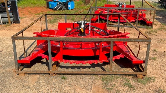 UNUSED AGT HEAVY DUTY ROTARY BRUSH CUTTER FOR SKID STEER (REQUIRES 30-40 GPM, 81 INCH)
