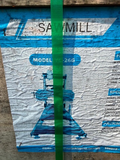 UNUSED AGT SAWMILL MODEL YC-26G (15 HP GAS ENGINE)