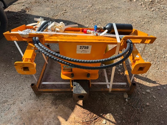 UNUSED FUTURE SKID STEER PILE HAMMER POST DRIVER ATTACHMENT