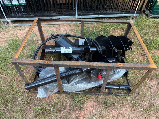 UNUSED AGT SKID STEER AUGER W/ 3 BITS