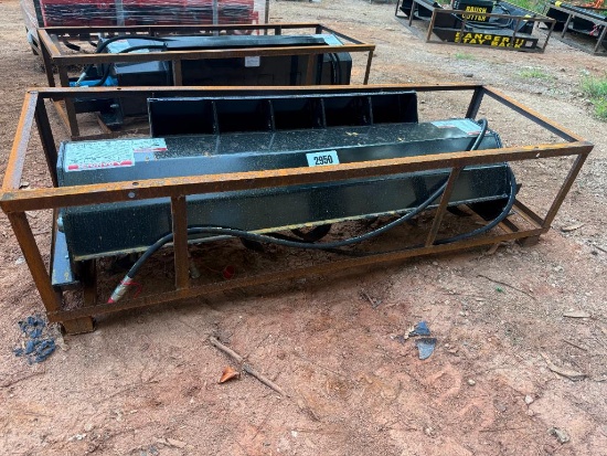 UNUSED AGT/MOWER KING SKID STEER ROTARY TILLER