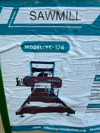 UNUSED AGT SAWMILL (MODEL YC-32G, 420 CC GAS ENGINE)