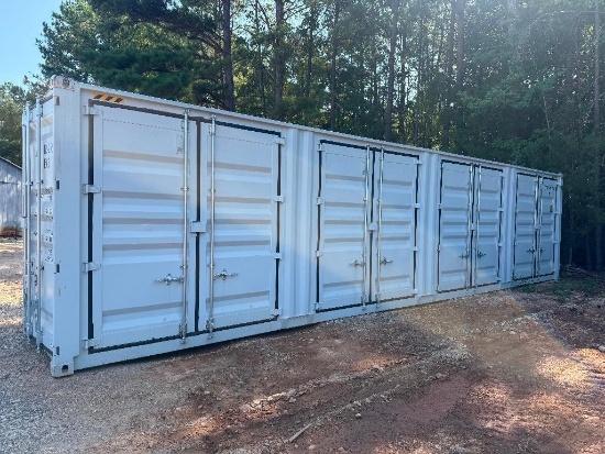 40FT MULTI-DOOR HIGH CUBE SHIPPING CONTAINER (**SMALL HOLE IN BOTTOM LEFT SIDE OF CONTAINER** SEE
