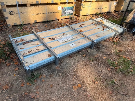 UNUSED KJ 10FT LONG GALVALUME CORRUGATED STEEL SHEETS **SOME PIECES DAMAGED** SEE PICS