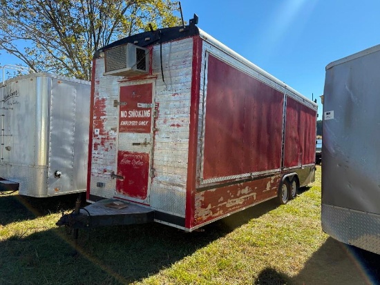 8'X24' ENCLOSED TRAILER SETUP FOR FIREWORK