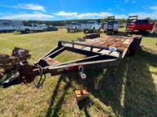 16' X 76" EQUIPMENT TRAILER **NO TITLE** (TANDEM 6 LUG AXLES, 2 5/16" BALL) R2