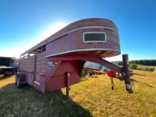 2001 STOLL LIVESTOCK TRAILER (16', TANDEM 5 LUG,