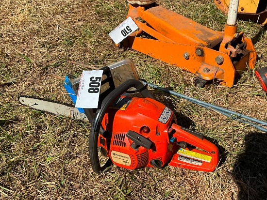 HUSQVARNA 235 CHAINSAW (W/NEW 16" CHAIN, WORKS)