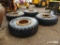 Set of Four Used Wheel Loader/Grader Wheels and Tires