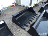 66-Inch Tooth Bucket for a Skid Steer