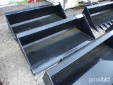 66-Inch Smooth Bucket for a Skid Steer