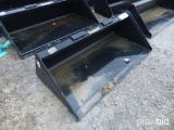 66-Inch Smooth Bucket for a Skid Steer