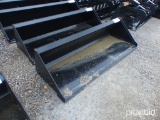 78-Inch Smooth Bucket for a Skid Steer