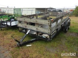 16-Foot Utility Trailer with Wood Sides