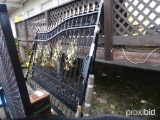 Decorative Double Hung Wrought Iron Entry Gates