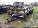 Pintle Hook Trailer With Wood Sides