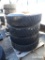 Set of Four 11R-22.5 Wheels and Tires