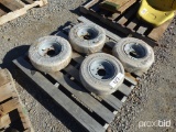 Set of Four Tires for a Scissorlift