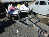 Two Yamaha Jet Skis With a Bumper Hitch Trailer