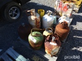 Pallet of Assorted Propane Tanks