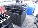 One Stack of Plastic Pallets