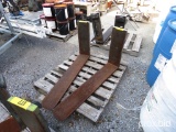 Set of Heavy-Duty 48-Inch Pallet Forks