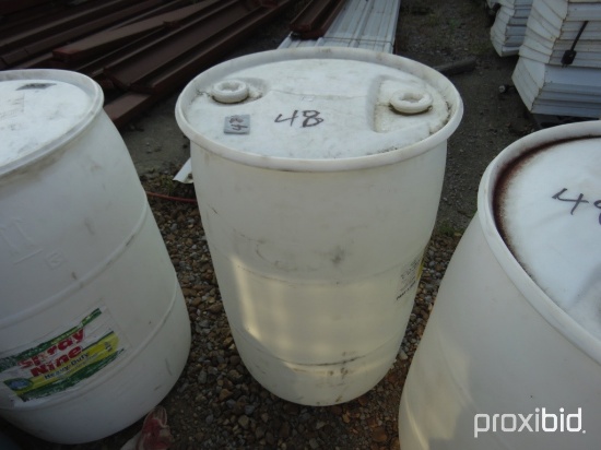 55-Gallon Plastic Barrel