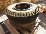 Two Used Truck Tires