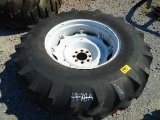 One Tractor Wheel and Tire