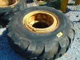 One Loader Wheel and Tire
