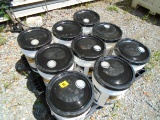 Nine Empty 5-Gallon Buckets