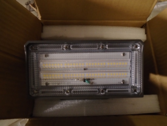 Two ecoPower Wall-Mounted Flood Lights