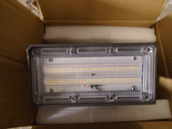 Two ecoPower Wall-Mounted Flood Lights