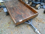 Yard Trailer With Wooden Bed