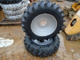 Set of Two Titan 9.5-20 NHS Tires and Wheels