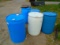 55-Gallon Plastic Drums