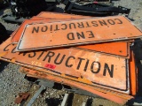 Assorted Construction Signage